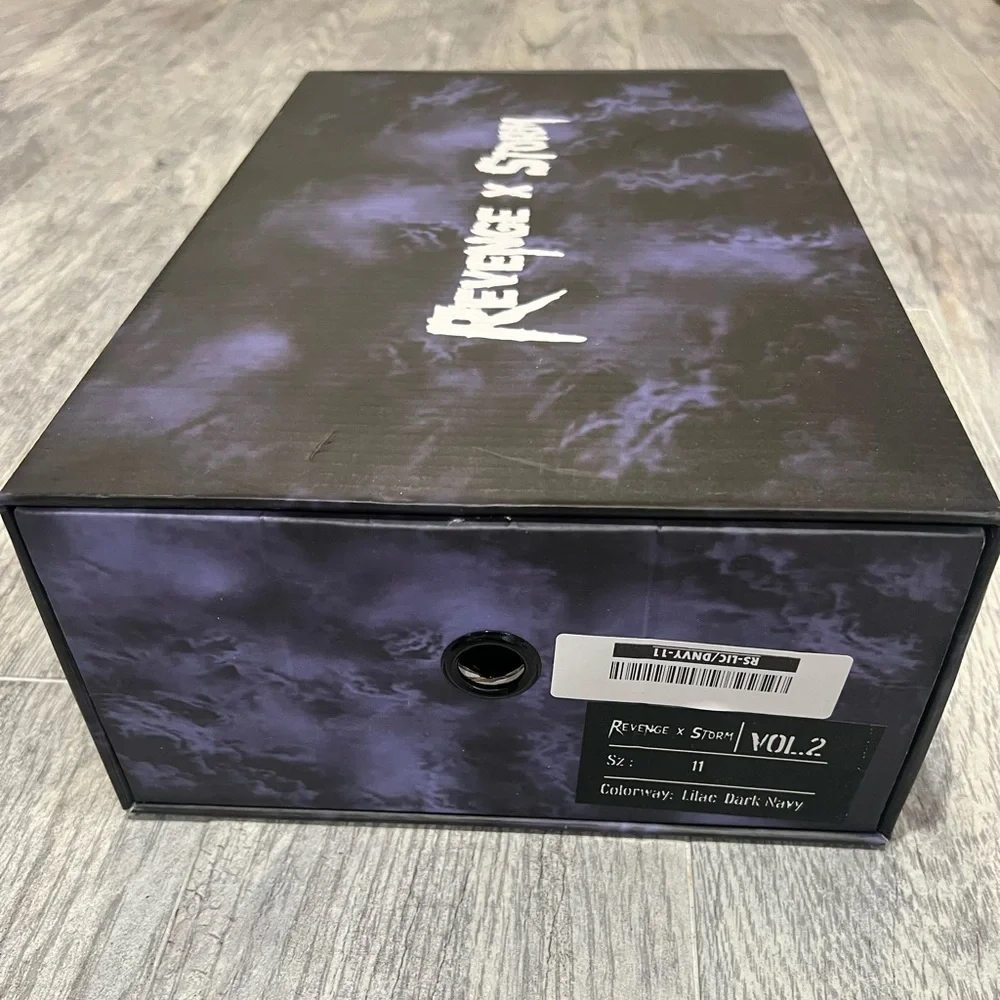 NEW Revenge x Storm Vol. 2 lilac navy high top sneakers - Picture 7 of 7